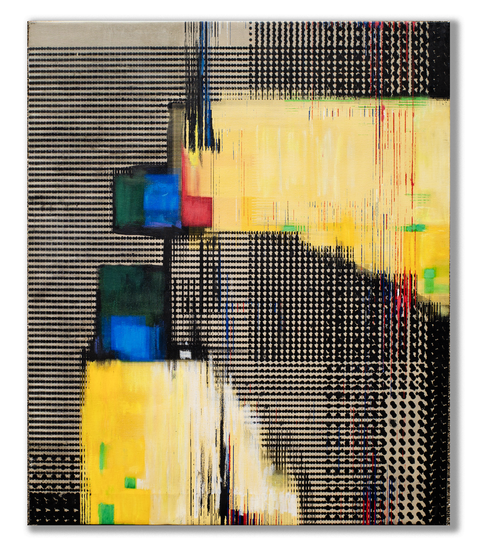 Banana2, mixed media on canvas, 72.7 × 60.6 cm, 2023, by Asa Aida