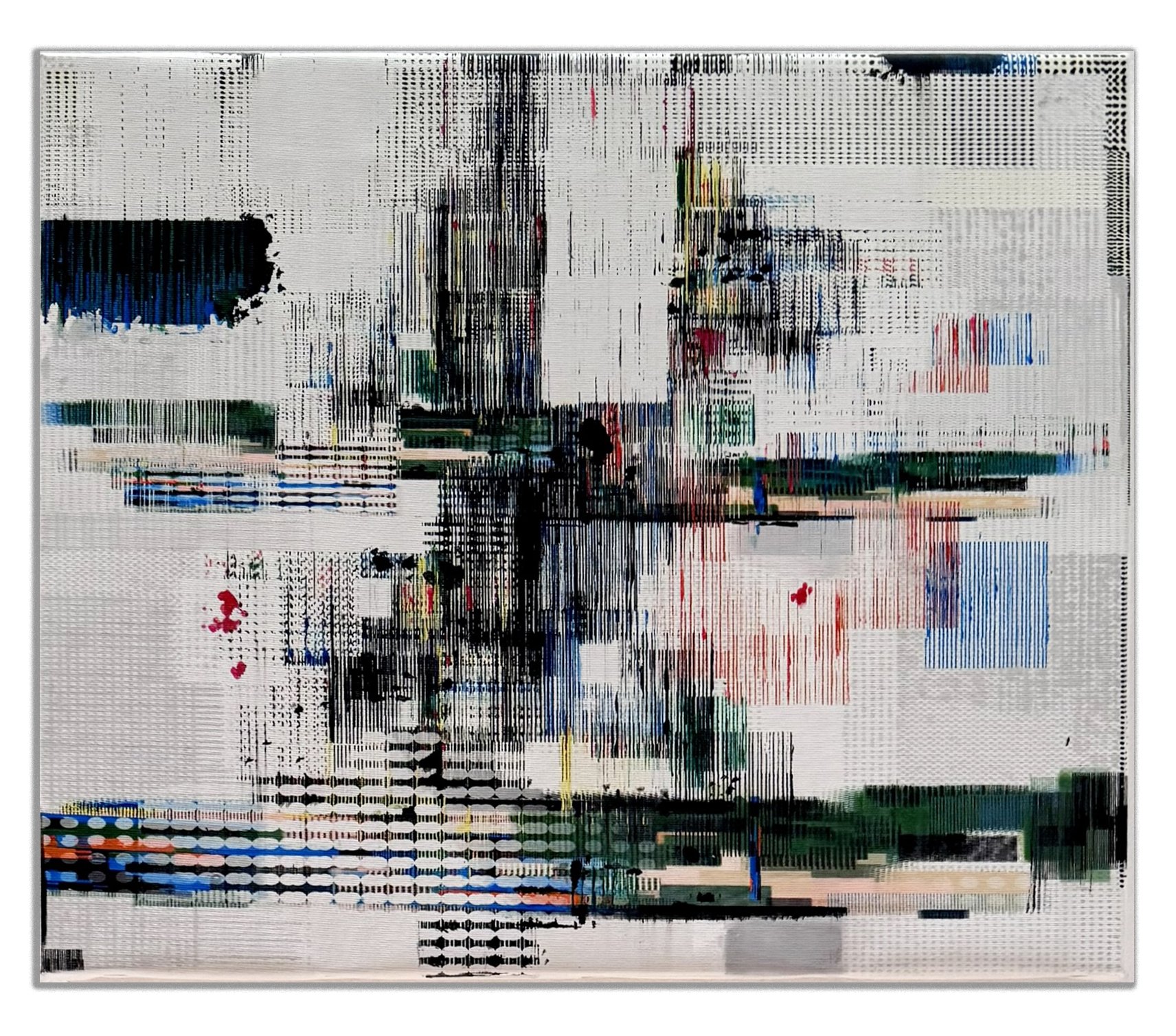 Landscape 6, mixed media on canvas, 45.5 × 38 cm, 2024, by Asa Aida