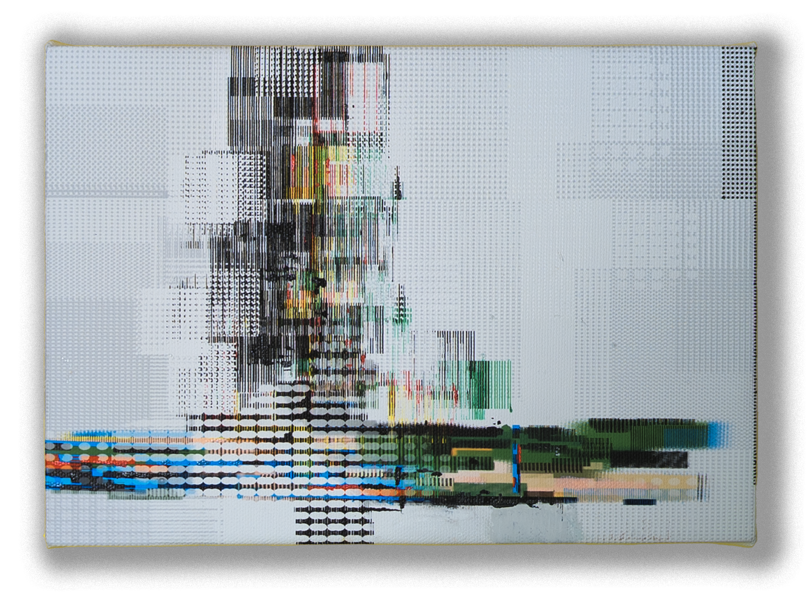 Landscape3, mixed media on canvas, 22.7 × 15.8 cm, 2023, by Asa Aida