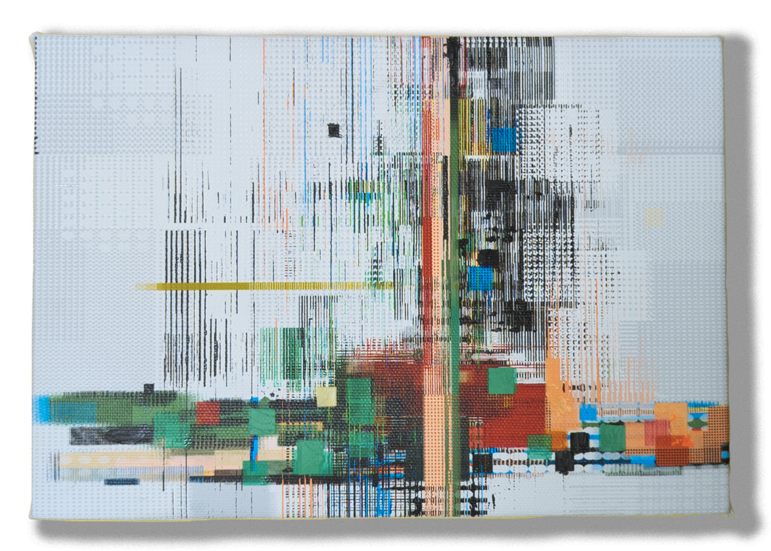 Landscape4, mixed media on canvas, 22.7 × 15.8 cm, 2023, by Asa Aida