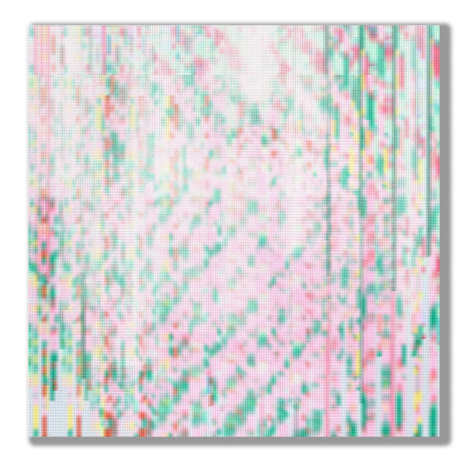 Light3, mixed media on canvas, 91 × 91 cm, 2024, by Asa Aida