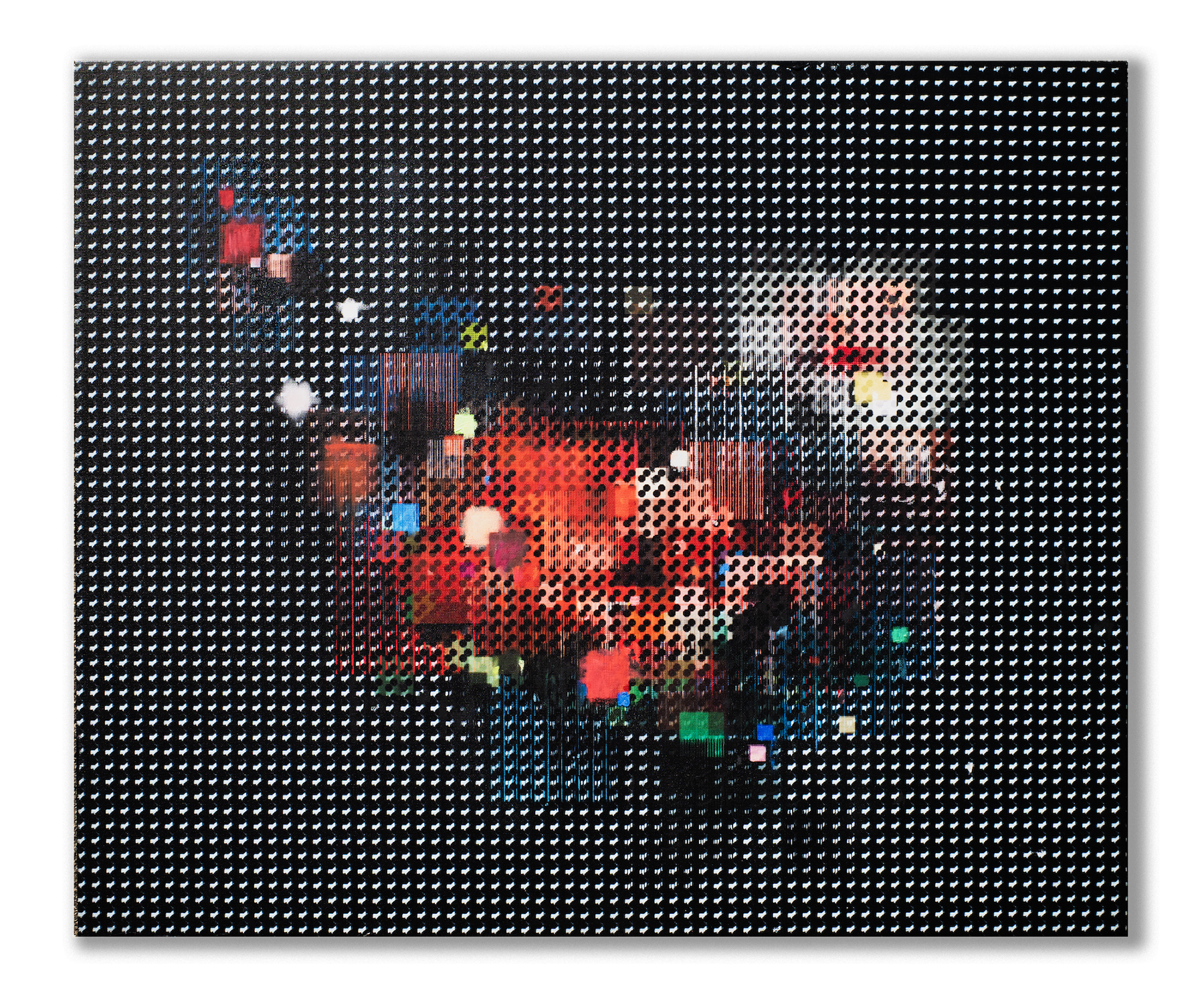 SuikA4, mixed media on canvas, 72.7 × 60.6 cm, 2023, by Asa Aida