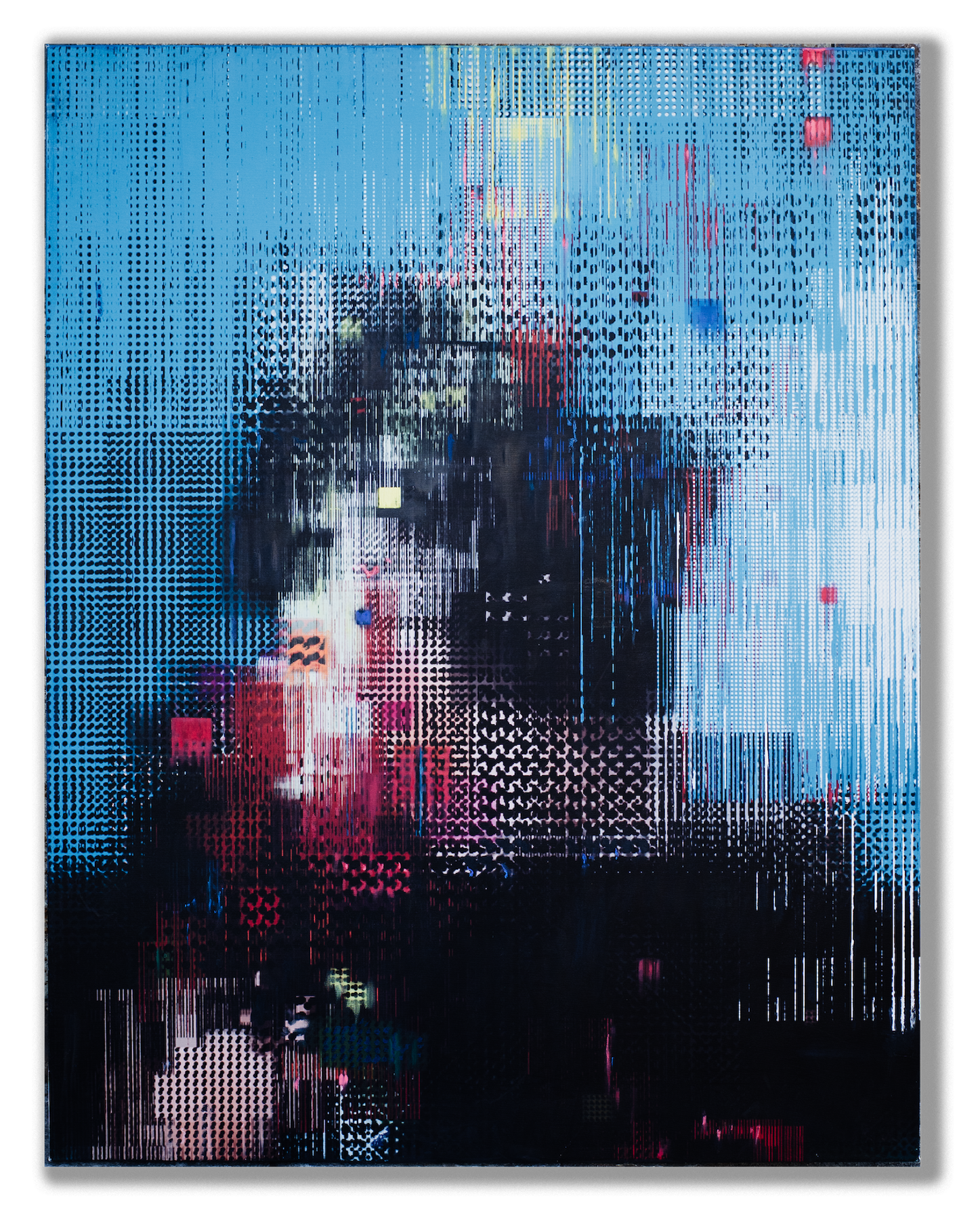 SuikA7, mixed media on canvas, 116.7 × 91 cm, 2023, by Asa Aida
