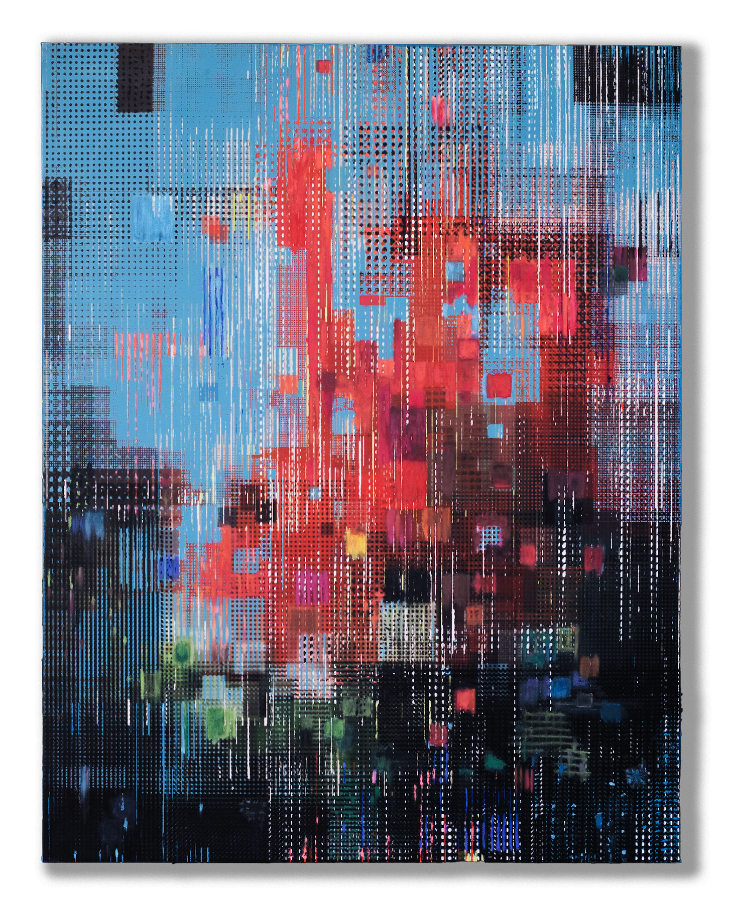 SuikA8, mixed media on canvas, 116.7 × 91 cm, 2023, by Asa Aida